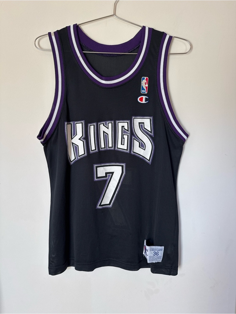 Sacramento Kings Bobby Hurley #7 Champion Basketball Jersey